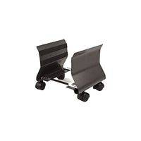 Staples - Support de luxe sur roulettes pour unité centrale, noir-Économisez de l'espace en rangeant l'unité centrale en dessous ou à côté du bureau