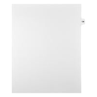 Markmaker - Intercalaires imprimes Legal, Blanc, 1/15th coupe, format lettre, sans trous, 25 tabs/PQT, 5 PQT/Boite, Numero 138-Intercalaires imprimes Legal