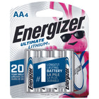 Energizer Piles Lithium Ultime AA. Paquet de 4-No 1 - La pile Energizer Ultimate Lithum est la pile AA la plus durable