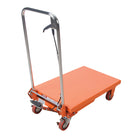 Table élévatrice hydraulique à ciseaux de Kleton - 330 lb/load - 27,5 L x 17,75 W po - Orange (SP150US)-Pompe hydraulique à pied pour élever la plateforme