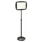 MasterVision Support de signalisation rectangulaire effaçable à sec - 10 po x 15 po - Noir-Surface double face à effacement à sec