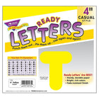 Trend Enterprises Casual Uppercase Ready Letter 4", Jaune, 426 Pack-Couleurs résistantes à la décoloration. Durable et réutilisable. Les caractères de lettre mesurent 4" de haut.