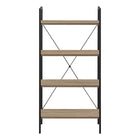Monarch Specialties - 7800 48 po H Etagere - Taupe Fonce/Metal Noir-Monarch Specialties est un chef de file du meuble et de la decoration interieure, developpant des produits qui offrent une valeur et un style exceptionnels depuis plus de 50 ans; votre achat sera bien emballe pour la protection et pour faciliter la livraison en temps opportun.