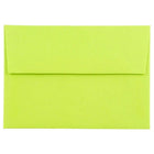 Jam Paper Ensemble de correspondance Brite Hue de 100 cartes et enveloppes de format A7, lime éclatant, 100/pqt-A7 (5 1/4 x 7 1/4 po)