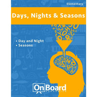 Livre numérique : Days, Nights and Seasons for Elementary Students (format PDF, téléchargement pour 1 utilisateur), 2 sujets, ISBN 9781630960872-1