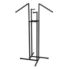 Eddie's Hang-Up Display Ltd. 4 supports de bras, 2 droits et 2 inclinés, réglables, noir mat (214010)-Présentoir à quatre voies pour vêtements