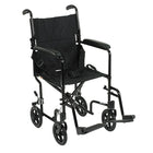 Drive Medical – Fauteuil roulant léger, noir, largeur du siège de 19 po-Noir, aluminium