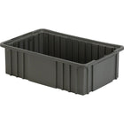 Lewis Bins+, Contenant Divider Box, Polyéthylène, 15,5po La X 9,9po P X 5po H, Gris, paquet de 5-Couleur Gris