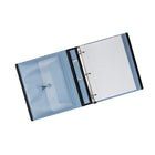 Staples - Reliure Better Binder - 1 po - bleu-Les anneaux en D se ferment solidement, permettant aux pages de se tourner facilement