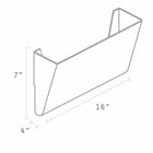 Storex classeur murale - format légal - fumée - paquet de 24 - 4 Set de 6-Transparent afin que vous puissiez voir le contenu