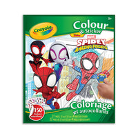 Crayola - Coloriage et autocollants - Spidey et ses amis extraordinaires-Comprend 32 pages à colorier et 4 feuilles d'autocollants
