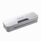 Fellowes - Offre groupée avec plastifieuse 9, 5 po et 200 pochettes 3 mil format Lettre-Le levier de débrayage permet de retirer la pochette afin de la recentrer ou de la retirer
