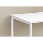 Monarch Specialties - 7775 Bureau 40 po - Blanc/Metal Blanc-Style industriel moderne et compact pour s'adapter à tout espace de travail. Comprends une base en métal blanc robuste.