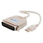 C2GMB – Câble parallèle adaptateur USB IEEE-1284 d’imprimante de 1,8 m/6 pi-Ne gaspillez pas le port parallèle de votre ordinateur pour votre imprimante à jet d’encre, laser, ou haute vitesse.