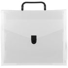 JAM PaperMD – Étui porte-documents, 10 x 12 x 4 po, transparent/noir, 2/paquet (7206001g)-Transparent