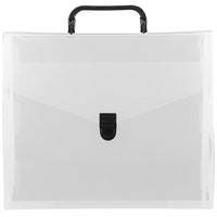 JAM PaperMD – Étui porte-documents, 10 x 12 x 4 po, transparent/noir, 2/paquet (7206001g)-Transparent