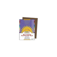 Pacon - Papier de construction Tru-Ray, brun foncé, 9 x 12 po, 50 feuilles, 600/paquet (PAC6803)-Couleur : Brun foncé