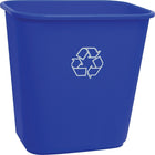 Staples - Corbeille à recyclage - bleu - 7 gallons-La couleur bleue permet de distinguer la poubelle de recyclage pour faciliter le tri des matériaux recyclables
