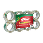 Ruban d’emballage très résistant HD ClearMC de marque DuckMD - 48 mm x 50 m - Transparent - paquet de 8-Ruban d'emballage robuste pour boîtes de poids moyen