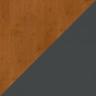 Bush Business Furniture - Classeur mobile à 3 tiroirs Cubix de, cerisier naturel/ardoise-2 tiroirs simples vous permettent de garder vos fournitures de bureau à portée de main