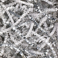 Papier crépon crépitant, blanc et irisé, boîte de 2 lb-Le papier crépon est idéal à utiliser dans les boîtes-cadeaux et les paniers avec des bandes uniques en zigzag qui ajoutent de la couleur et de la texture à l’emballage.