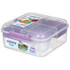 Sistema Contenant cubique bento To Go MC 1,25 L-Empilable et sans danger pour une utilisation au lave-vaisselle (support supérieur), au micro-ondes (couvercle ouvert), au réfrigérateur et au congélateur