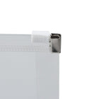 Jam Paper Enveloppes de plastique avec fermeture à glissière, 4 1/2 x 6 1/2 po, transparentes, 12/pqt-Matériau : Plastique