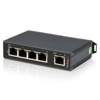 StarTech ® Commutateur Ethernet industriel à 5 ports à montage sur rail D-Lie jusqu’à 5 appareils Ethernet, même dans les milieux industriels, avec un commutateur IP30 robuste