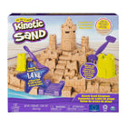 Kinetic Sand – Château de sable de plage -Utilisez les 6 moules à thème de château pour créer des murs, des ponts, des tours et bien plus encore.