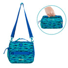 Bentgo - Sac à Lunch - Requin-Lumineux et ludique : ajoutez une touche de plaisir et de style à l'heure du déjeuner avec ce sac à lunch coloré inspiré des dinosaures qui correspond parfaitement à notre boîte à lunch Bentgo Kids Prints