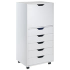 Winsome - Classeur mobile 10616 Halifax, fini blanc-Fabriqué en bois composite, fini blanc
