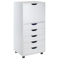 Winsome - Classeur mobile 10616 Halifax, fini blanc-Fabriqué en bois composite, fini blanc