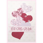 Rosedale Gold - Cartes de souhaits/Enveloppes - Joyeuse St-Valentin Épouse - 5-1/2 po x 8 po - paquet de 6-Imprimées sur un papier de qualité non couché