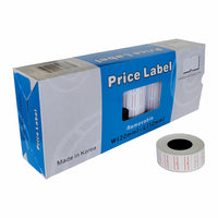 Eddie's - Motex Étiquettes MX5500 Plus - Amovible - 1 Ln 8 caractères Ligne blanche/orange - Paquet de 25-Étiquettes amovibles MX 5500 Plus