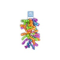 Choux frisés Bleu, Vert, Pourpre, Orange, Paquet de 12 (76110) - Millbrook Studios-Bleu, Vert, Pourpre, Orange