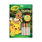 Crayola - Bloc de pages à colorier et d'activités - Pokémon-Comprend 32 pages à colorier et d'activités et 7 mini marqueurs lavables