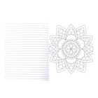 Cahier de coloriage Blueline DoodlePlan - Mandala - 7-3/4 x 5-1/2po-Conception de mandala à colorier sur chaque page