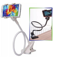 Exian - Support de téléphone, blanc-Support à pince pour téléphone portable