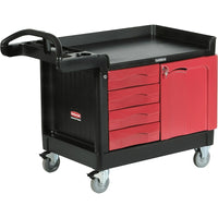 SCN Industrial - Armoires Mobiles & Centres De Travail Trademaster, 4 Tiroirs, 49po Lo X 26-1/4po La X 38po H, Noir-Couleur Noir