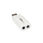 StarTech Adaptateur convertisseur USB vers stéréo-Connecteurs miniprise de 3,5 mm pour casque et micro