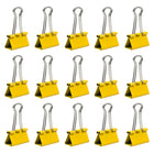 JAM PaperMD – Pinces relieuses, moyennes, 1,25 po/32 mm, jaune, 30/paquet-5