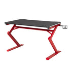 Brassex - Bureau de jeu - Noir/Rouge-Station de charge sans fil