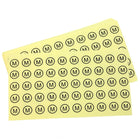 Wamaco - Autocollant À Pois De La Taille De Wamaco, rond, M, Clair, paquet de 3000-Étiquette Taille Du Vêtement