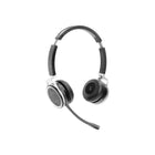 Spracht - Zum Prestige Casque à double oreille Bluetooth avec station de base-L'anneau indicateur LED sur le casque indique aux autres que vous êtes en communication