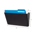 Deflecto - Porte-document empilable EZ Link  - 1 pochette - format lettre - noir-Couleur : Noir, Matériaux : Plastique