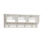 Prepacâ – Étagère à crochets pour vestibule Sonoma, 48 x 11 1/2 po, blanc-Dimensions : 16 1/2 (H) x 48 (l) x 11 1/2 (P) po