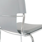 Tabouret bar Dorado, vinyle, base chrome, 30po-3