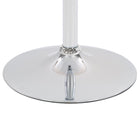 CorLiving - Table carrée DAW-600-T à hauteur ajustable, dessus pivotant, noir-Matériel en chrome de qualité