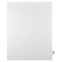 Markmaker - Intercalaires imprimes Legal, Blanc, 1/15th coupe, format lettre, sans trous, 25 tabs/PQT, 5 PQT/Boite, Numero 149-Intercalaires imprimes Legal