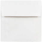JAM Paper Enveloppes carrées standard à fermeture gommée, 5 x 5 po, blanc, 100/pqt-Blanc